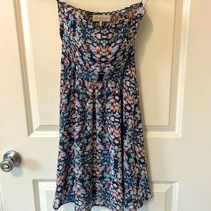 Strapless floral dress with bustier (from Nordstrom)